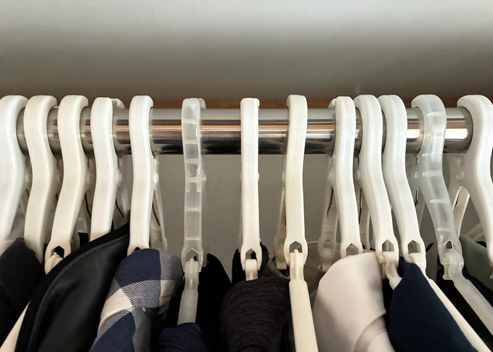 洗濯した作業服を干す時に使っているハンガー