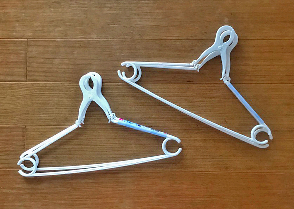 洗濯した作業服を干す時に使っているハンガー