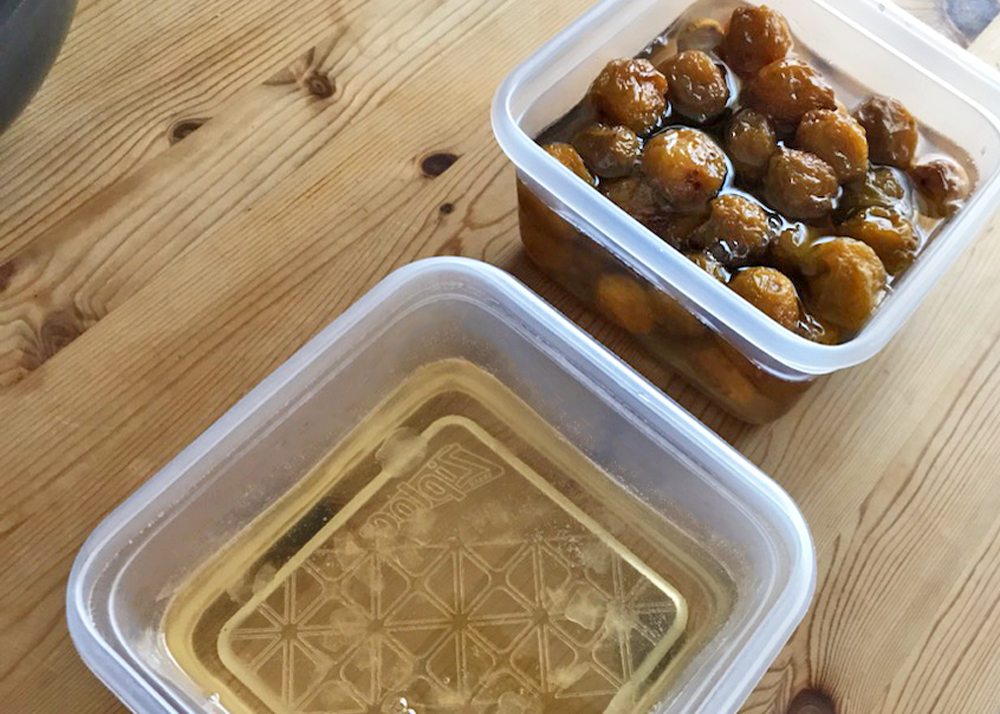 炊飯器で作った梅シロップ